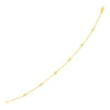 14k Yellow Gold 7 inch Bracelet with Diamond Stations
